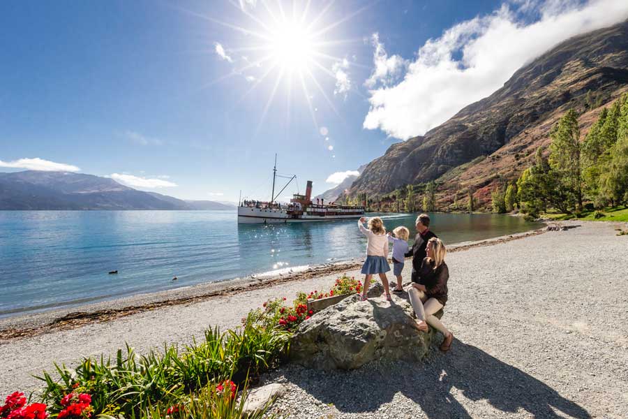 TSS Earnslaw Steamship Cruise Queenstown and Walter Peak High Country Farm