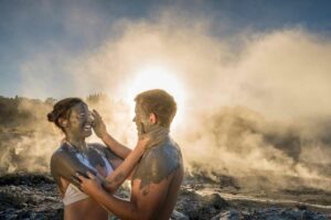 rotorua mud pools new zealand honeymoon